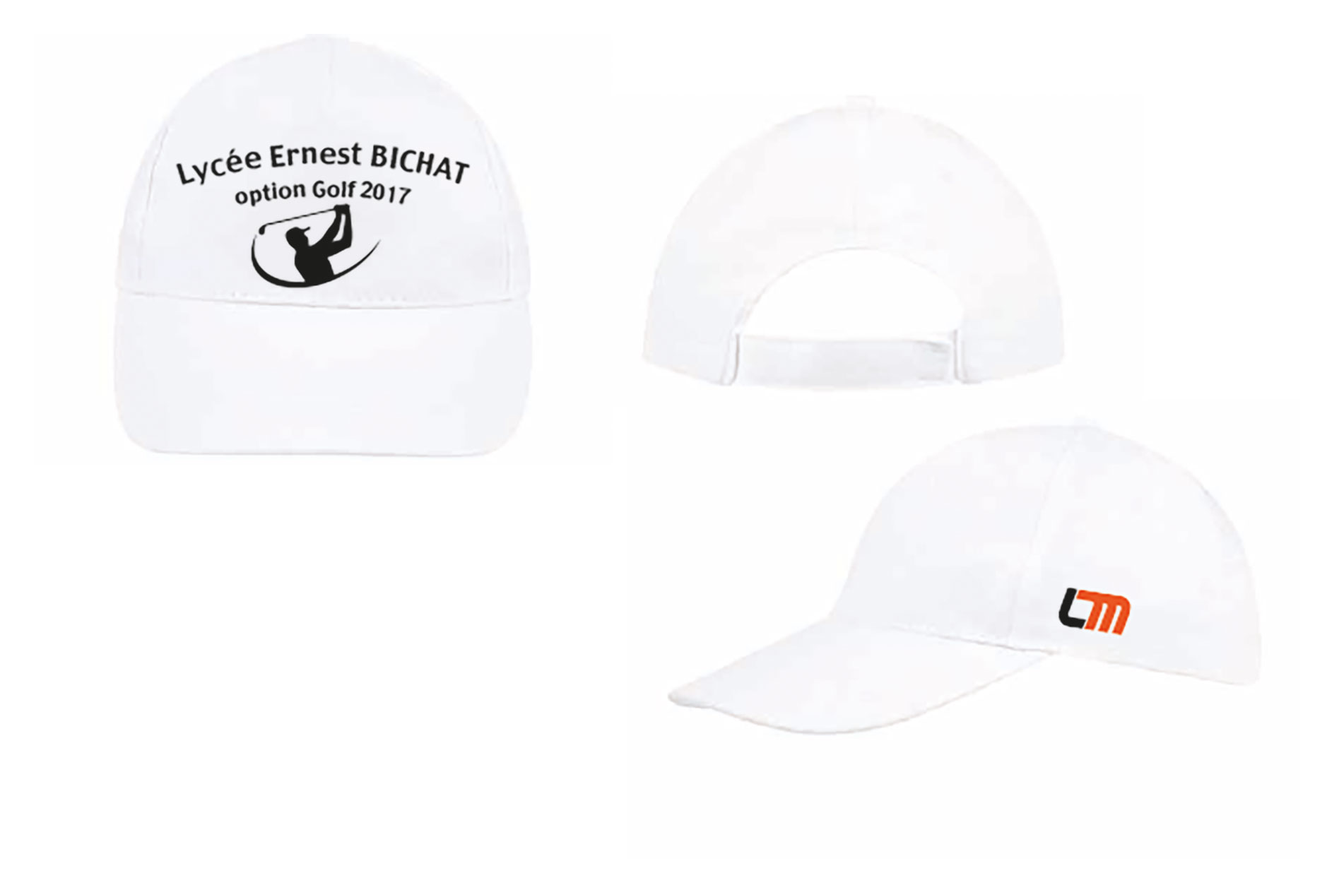 casquettes brodées vêtements publicitaires golf nancy