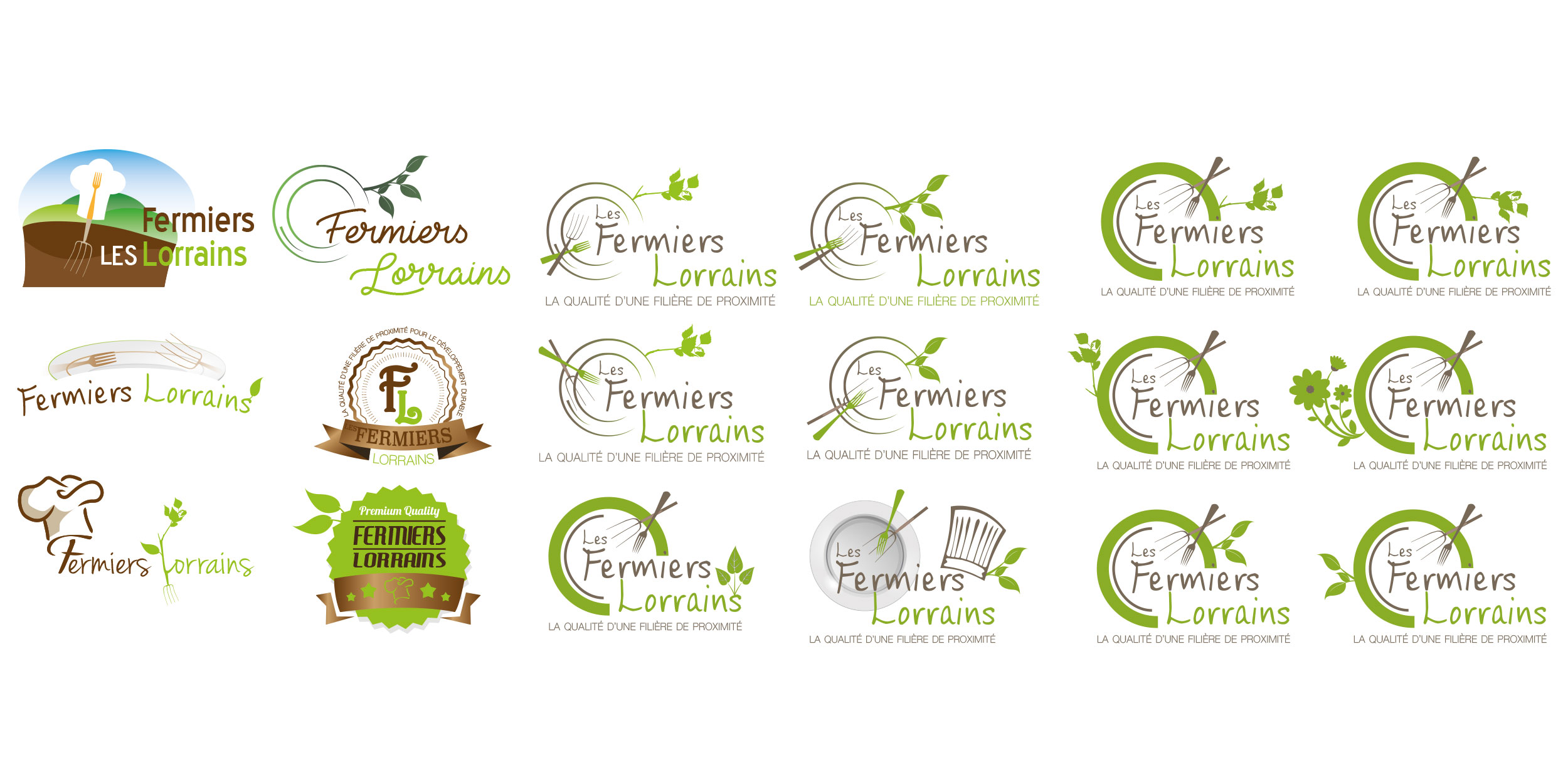 création de logo les fermiers lorrains
