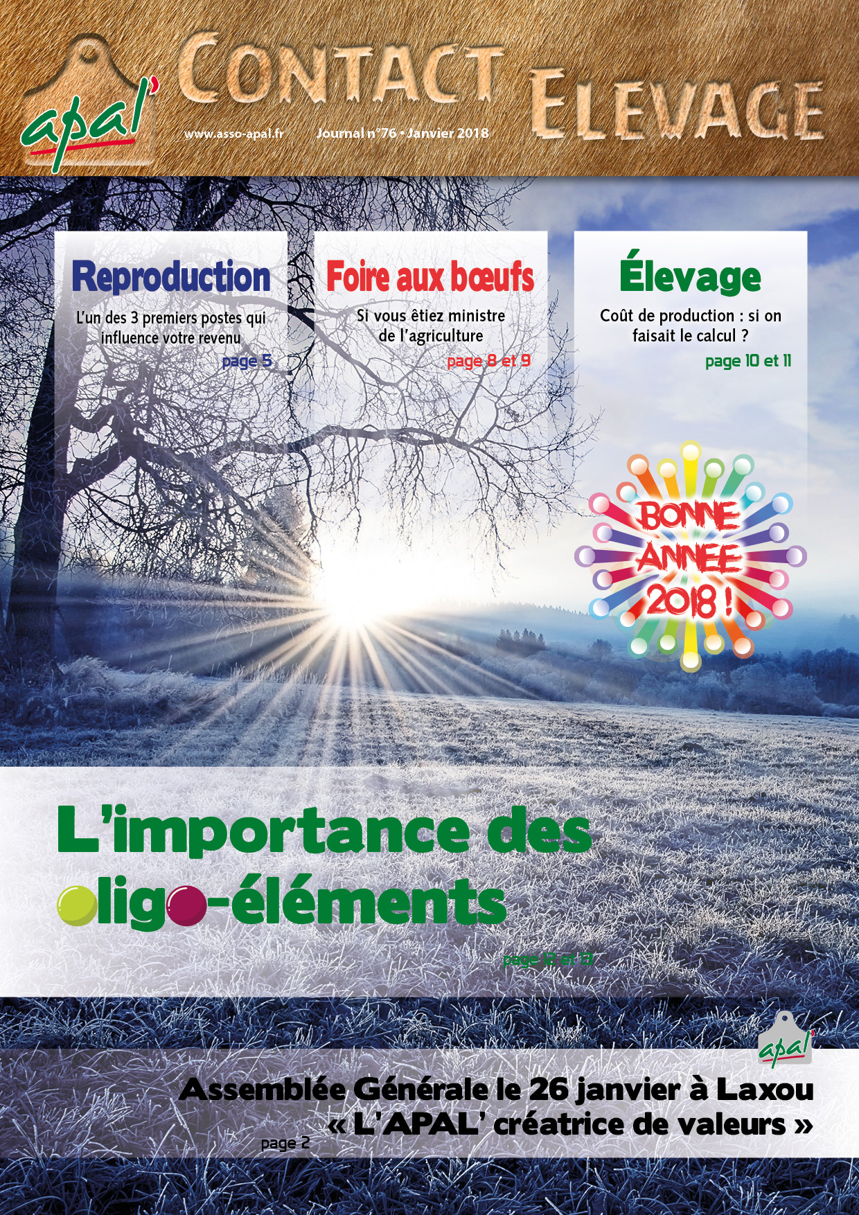 apal contact elevage