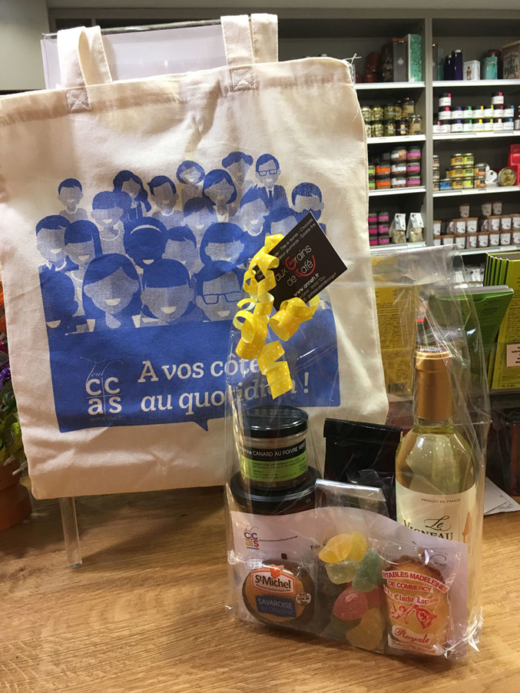 Sac en tissu pour des paniers gourmands