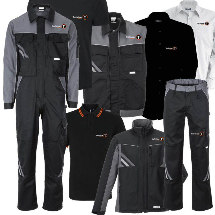 Gamme de vêtements pour Technicar Services