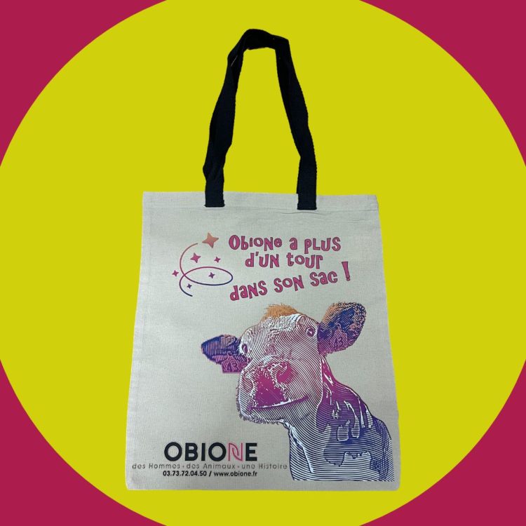 Totebags avec poignées contrastées personnalisés