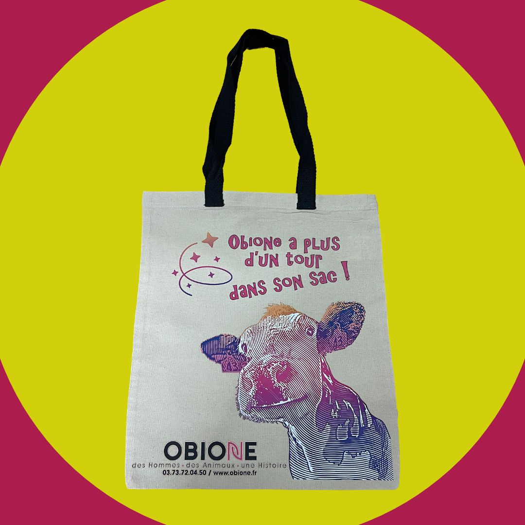 Totebags avec poignées contrastées personnalisés