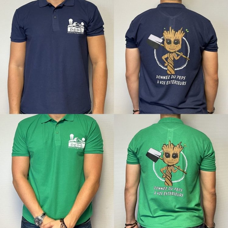 Polos colorés personnalisés