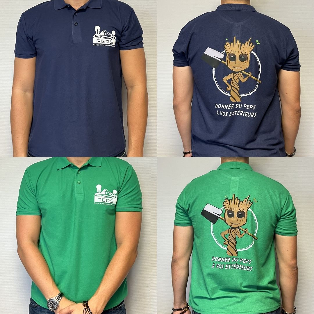 Polos colorés personnalisés